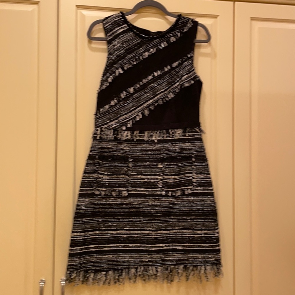 Maginn boucle fringe dress